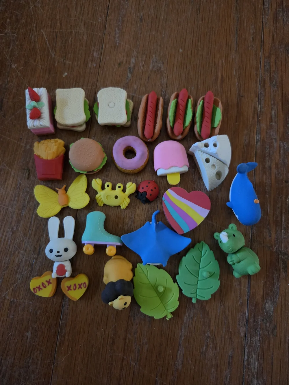 Kids Colorful Assorted Eraser Toy Pack - Multicolor